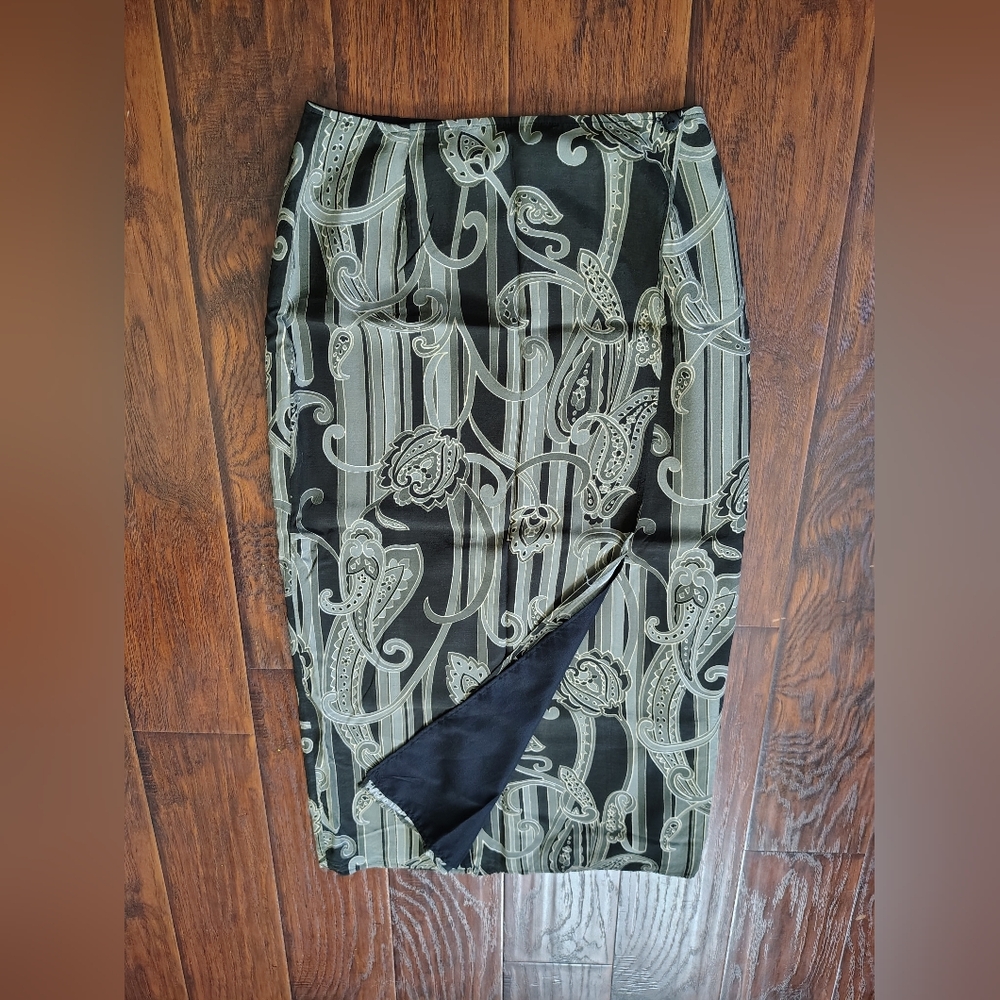 Vintage L'Amadei by O.P. Altomonte Italian fabric wrap skirt size 10